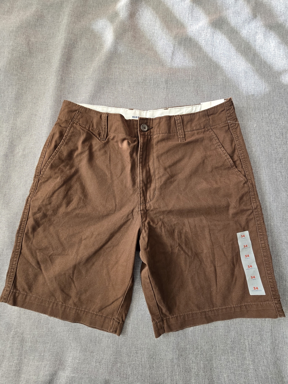 Old Navy Lived-In Straight Shorts Men's Brown Waist 34